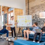 Quadro de planejamento com prioridades de trabalho