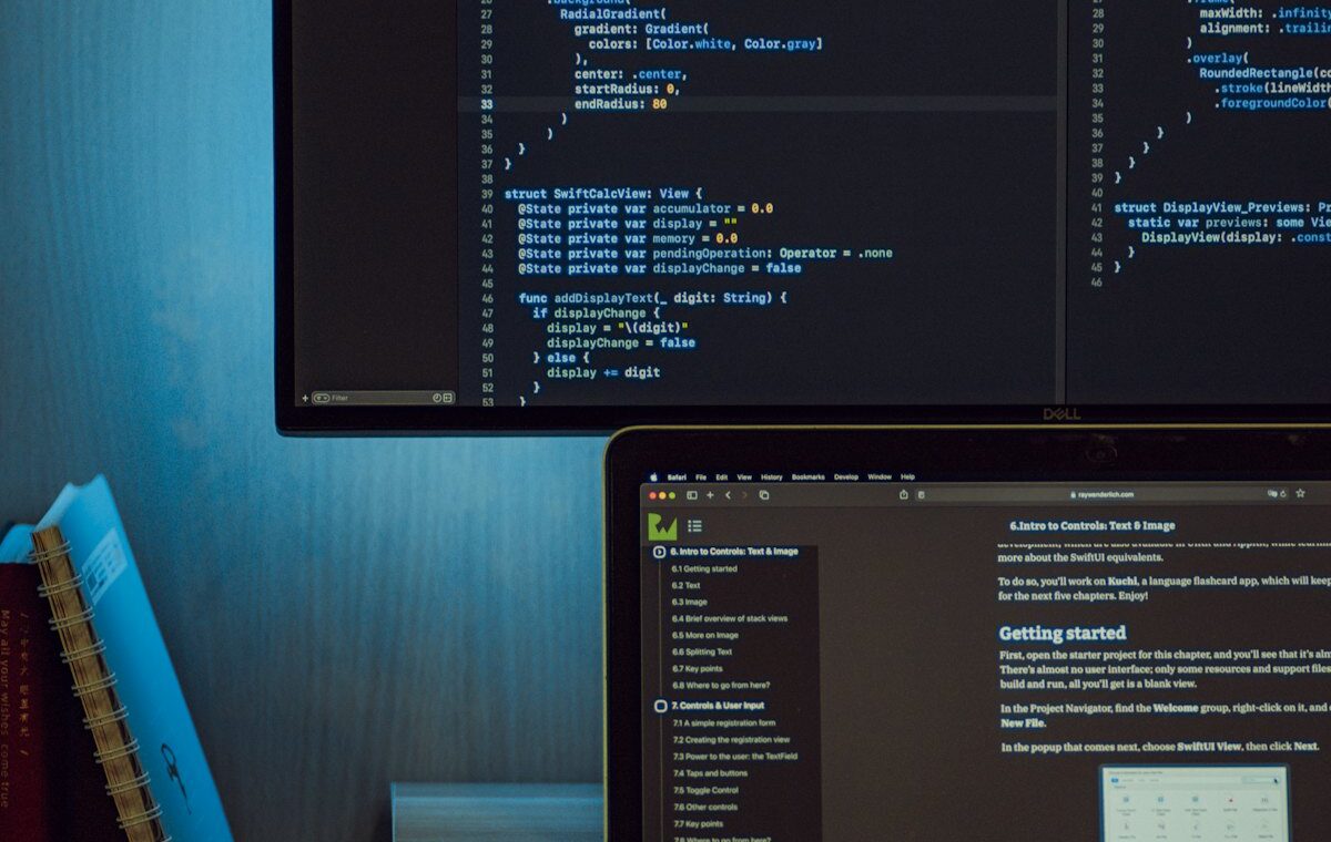 Monitores com código e documentação técnica