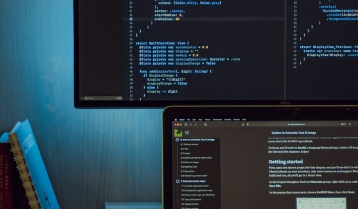 Monitores com código e documentação técnica